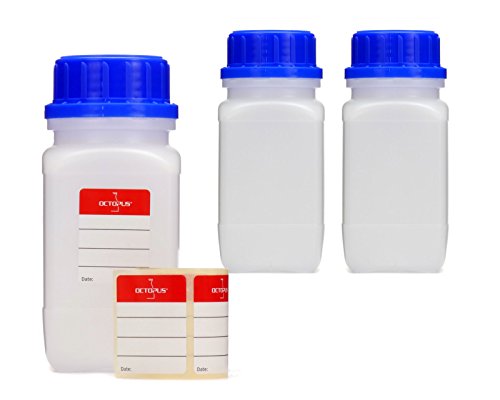 Octopus 3X 350 ml Weithalsflaschen mit Schraubverschluß, Chemiekalienflasche, Laborflasche Octopus 3X 350 ml Weithalsflaschen mit Schraubverschluß, Chemiekalienflasche, Laborflasche von Octopus