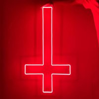 Kreuz Led Neon Schild - Licht Raum Interior Design Wand Kunst Dekor Herz Bibel Kass von OctopusNeon