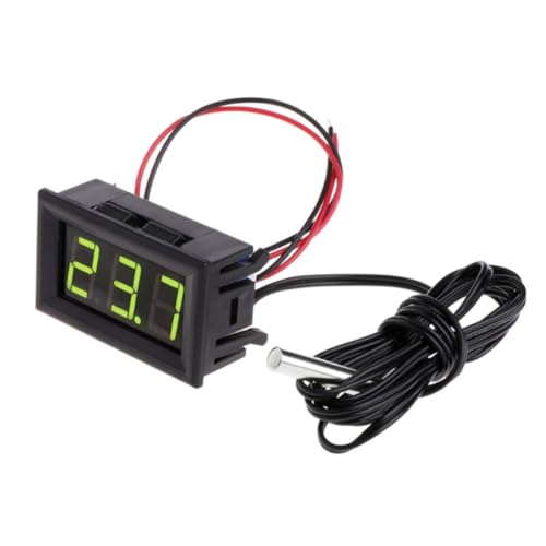 0,56 -Zoll -LED -LED -Sensormodulmoduldetektor mit Sensoren Sonde Thermometer Testerplatte Temperaturinstrument (grün) von Ocuuer