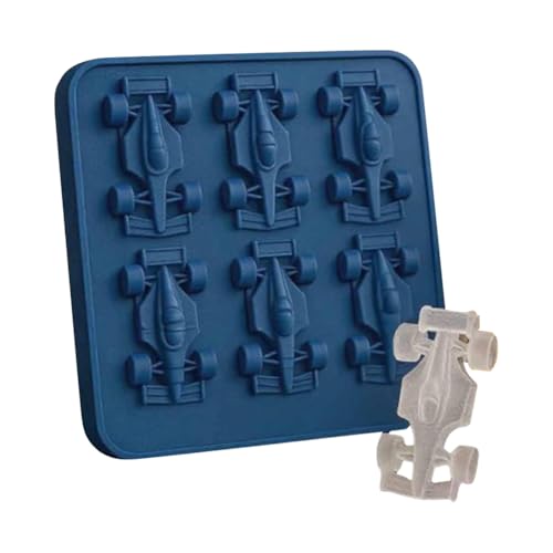 3D-Formel Rennwagen Silikonformen mit 6-Cavity-Autoband for Süßigkeiten (blau) von Ocuuer