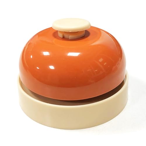 Bar Theke Single Bell Klingel Rezeption Tischglocke for Restaurantküchenbar (Orange) von Ocuuer