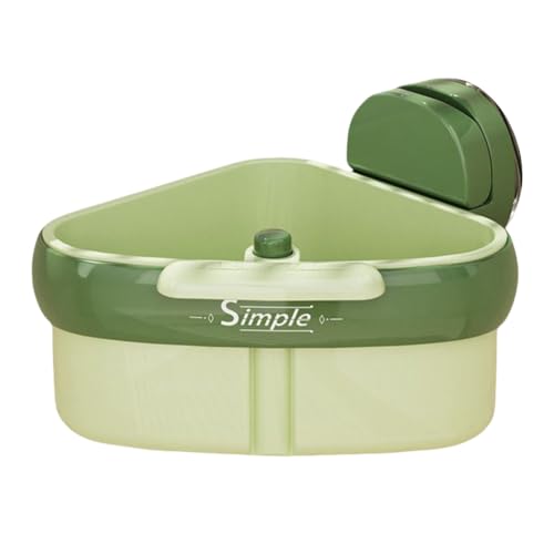 Eckspüle Sieb mit Abflusslochsaugne Tasse Waschbecken Rack (grün) (a) von Ocuuer
