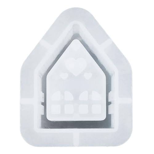 Haus-Silikon-Gussformen, wiederverwendbar, Haus-Bastelform, Ornament, Haus-förmige Kerzenständer-Silikonform for Heimdekoration Haus-Silikon-Gussformen, wiederverwendbar, Haus-Bastelform, Ornament, Haus-förmige Kerzenständer-Silikonform for Heimdekoration von Ocuuer