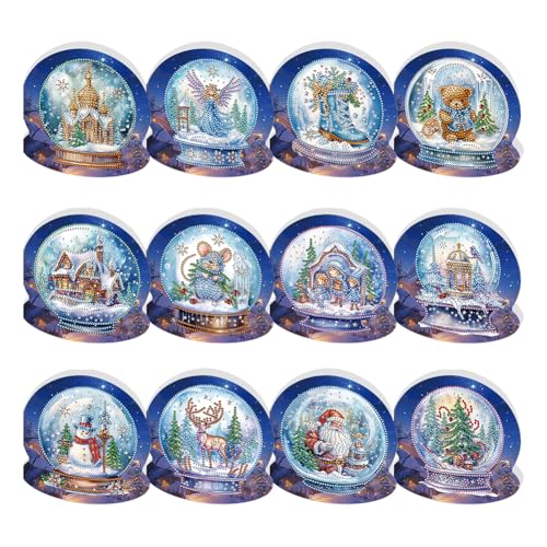 Ocuuer 5d Strassestone Arts Greetings Geburtstagskarte handgefertigt 5D Strasssticke Stickkarten Karten Kits Diamant Malerei Gruß Dankekartons Kunsthandwerk for Geburtstag Thanksgiving Day (HK050) von Ocuuer