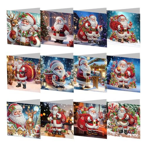 Ocuuer Diamantmalerei Grußkarten DIY 5D Strasskünste Grüße Geburtstagskarte handgefertigt Diamant Malmale Gruß Dankes Karten Kunsthandwerk for Geburtstag Thanksgiving Day (HK049) von Ocuuer