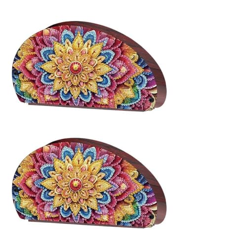 Ocuuer Holz Mandala Malerei Lagernregal Art Sundies Container (JS5015) von Ocuuer
