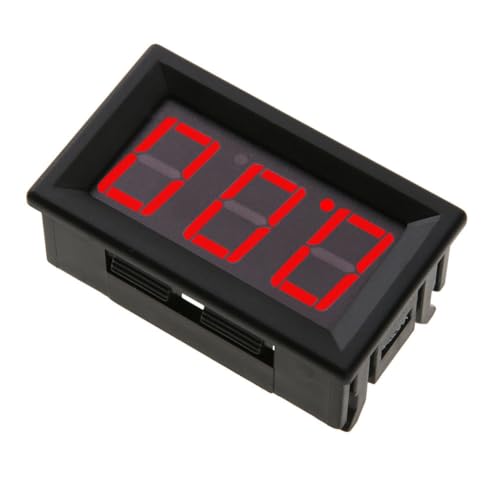 Spannungsdetektor hoher Präzision DC 0-100V Spannungsmessgerät Instrument Tool Anti-Kollision Motorradversorgungen (rot) von Ocuuer