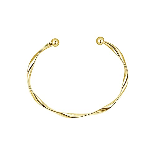 OdDdot Trendiger Armreif mit gedrehter Manschette für Frauen Einfacher Schmuck Leichter Luxus Klassischer personalisierter und eleganter Armreif Geburtstagsgeschenk von OdDdot