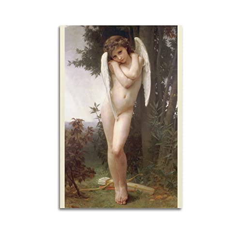 OdDdot William Adolphe Bouguereau Maler-Kunstwerk – (Cupidon) Druckposter, Bilddruck, Leinwand, Wandfarbe, Kunstdekoration, moderne Heimkunstwerke, Geschenkidee, 60 x 90 cm von OdDdot