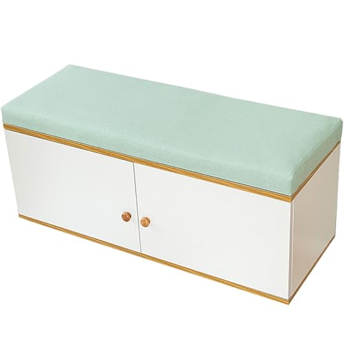 Odaima Bankauflage Bankkissen 5cm Dicke Sitzkissen Bank, Outdoor Stuhlkissen mit Abnehmbarem Leinen Bezug, rutschfest Sitzpolster Bank, Bankpolster Stuhlkissen für Gartenmöbel(Grün,130x30x5cm) von Odaima