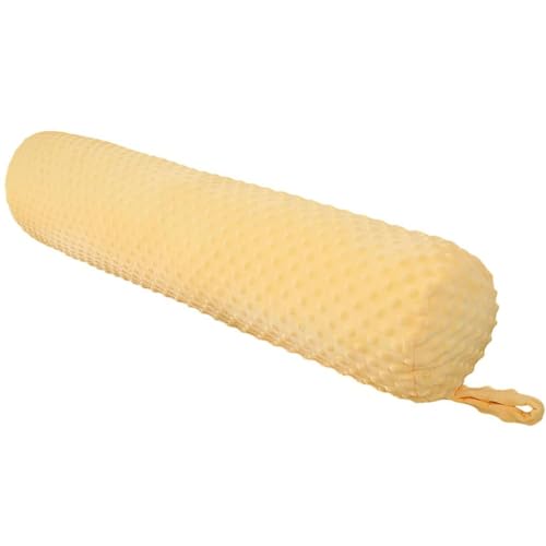 Odaima Runder Ganzkörperkissen Zylindrischer Kissen 60/100/150cm Nackenrolle Seitenschläferkissen mit Bezug Weicher Körperkissenbezug für Schlafzimmer, Wohnzimmer,Couch(Gelb,60x12cm) von Odaima