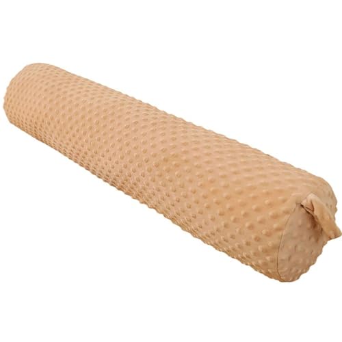 Odaima Runder Ganzkörperkissen Zylindrischer Kissen 60/100/150cm Nackenrolle Seitenschläferkissen mit Bezug Weicher Körperkissenbezug für Schlafzimmer, Wohnzimmer,Couch(Khaki,150cm x 22cm) von Odaima