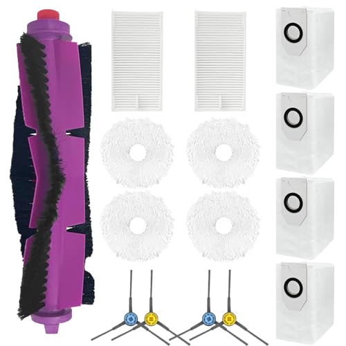 15-teiliges Ersatz-Zubehör-Set für EUREKA J12 Ultra Staubsauger, 1 Hauptbürste, 4 Seitenbürsten, 2 Filter, 4 Wischpads, 4 Staubbeutel 15-teiliges Ersatz-Zubehör-Set für EUREKA J12 Ultra Staubsauger, 1 Hauptbürste, 4 Seitenbürsten, 2 Filter, 4 Wischpads, 4 Staubbeutel von Odashen