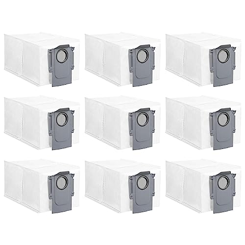 9 Stück Staubbeutel Zubehörset für Roborock Saros 10R /Q Revo/Qrevo Pro/Qrevo MaxV/Qrevo Curv/Qrevo Master / S8 MaxV Ultra Saugroboter, 2.7 L große Kapazität Staubsaugerbeutel Einmalige Ersatzteile von Odashen
