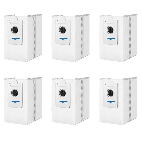 ODASHEN Ersatz-Staubsaugerbeutel für ECOVACS DEEBOT X2 Omni / X2 / X2 Pro / DEX86 Staubsaugerbeutel, Ersatzteile, 3 l großes Fassungsvermögen, Teilenummer DDB030025, 6 Stück von Odashen