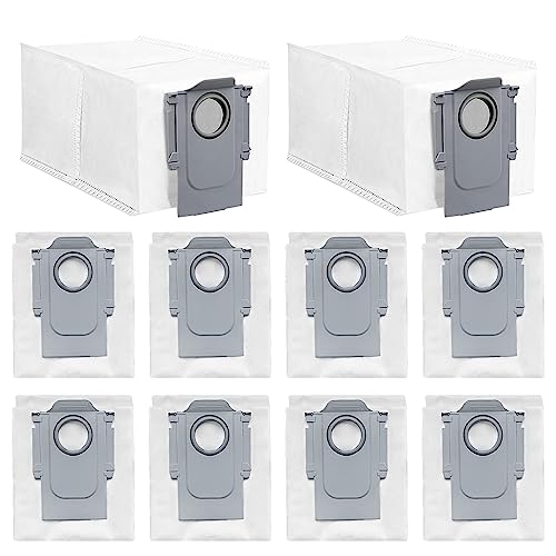 10 Stück Staubbeutel Zubehörset für Roborock Saros 10/10R /Q Revo/Qrevo Pro/Qrevo MaxV/Qrevo Curv/Qrevo Master / S8 Max Ultra Saugroboter, 2.7 L große Kapazität Staubsaugerbeutel Einmalige Ersatzteile von Odashen