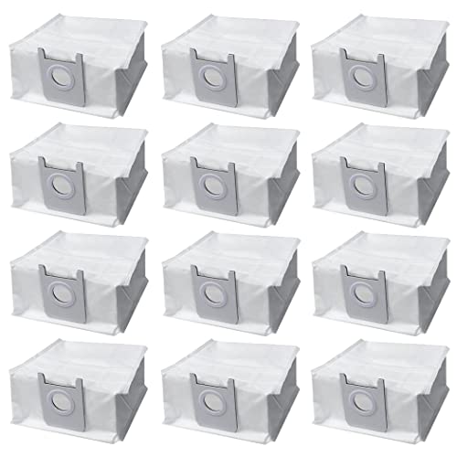 Odashen 12 Stück Staubbeutel Müllbeutel Zubehör für Roidmi EVE Plus Roboter Staubsauger Staubsaugerbeutel Ersatz Staubbeutel Zubehör von Odashen