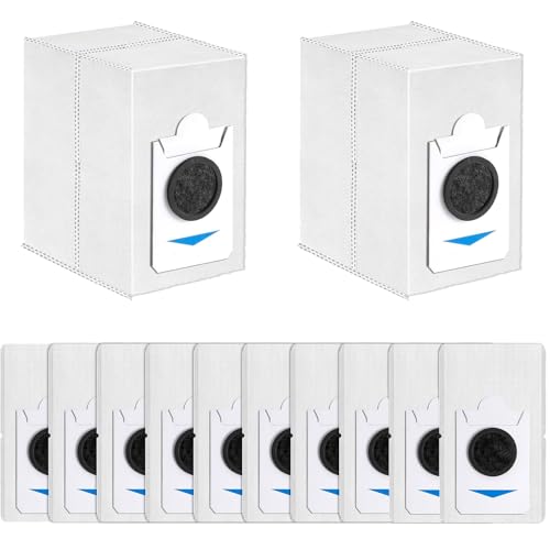 Odashen 12 x Staubsaugerbeutel, Ersatzteile, kompatibel mit ECOVACS Deebot T30S Combo/X2 Combo Roboter-Staubsauger von Odashen