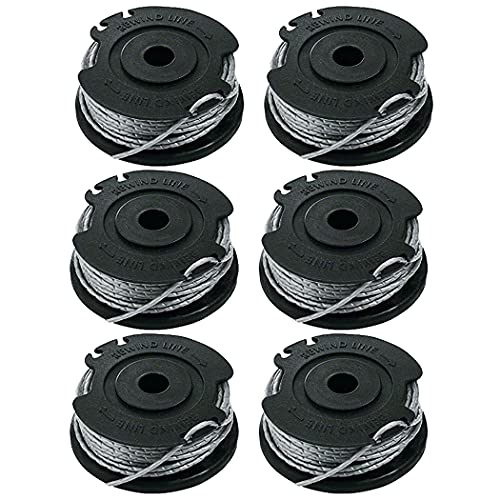 Odashen 4/6/9 Pack Rasentrimmer-Spulenschnur, 4 m für Art 23SL 26SL, für Qualcast CLGT2425A, für Ryobi RLT36 RLT36B RLT36C33 (6) von Odashen