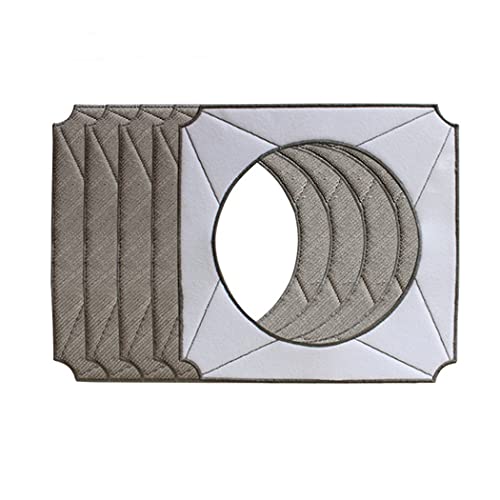 Odashen Ersatzteile, 5-teiliges Wischtuch-Reinigungsset für Ecovacs Winbot 950 W950 Roboter-Staubsauger-Zubehör von Odashen