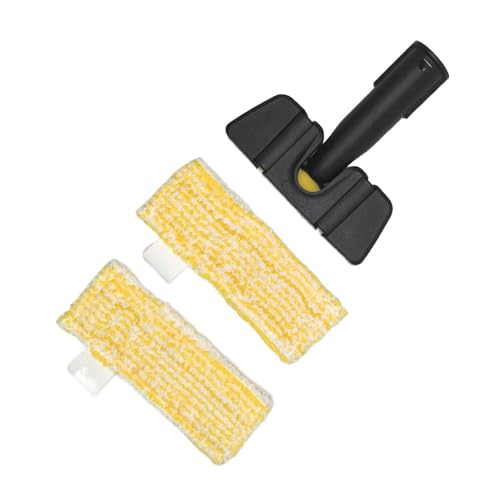 Odashen Für Kärcher SC1 SC2 SC3 SC4 SC5 Dampfreiniger 2.863-333.0 1 x Magic Handbürste + 2 x White Loop Flusendampftücher (Gelb) von Odashen