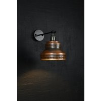Wandlampe Kupfer Industrie Leuchte Patina von OddandRusty