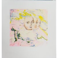 Riso Print Poster - Abstract Art Portrait Wall Modern Graphic Design Vibrant Pouring Acrylic Style Square Art Riso Print Poster - Abstract Art Portrait Wall Modern Graphic Design Vibrant Pouring Acrylic Style Square Art von OddballOasisArts