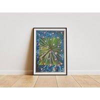 Riso Print Poster - Nature Collage Art Floral Water Scene Wall Modern Graphic Design Vibrant Dots Riso Print Poster - Nature Collage Art Floral Water Scene Wall Modern Graphic Design Vibrant Dots von OddballOasisArts