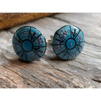 Blaue Keramik Möbelknäufe Möbelgriffe 2/4/6Er Knäufe von OddsAndKnobs