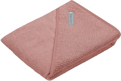 Odenwälder Frottee Kapuzenbadetuch Handtuch 100x100 cm Uni Cranberry | 32026-378 von Odenwälder