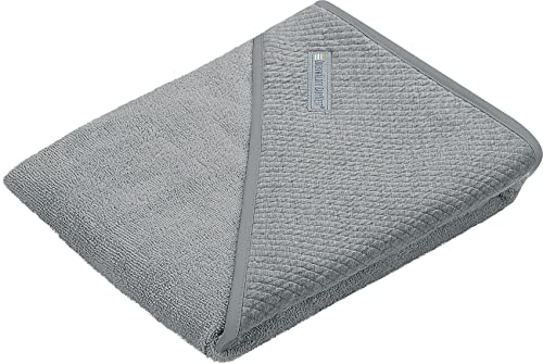 Odenwälder Frottee Kapuzenbadetuch Handtuch 100x100 cm Uni Grey | 32026-119 von Odenwälder