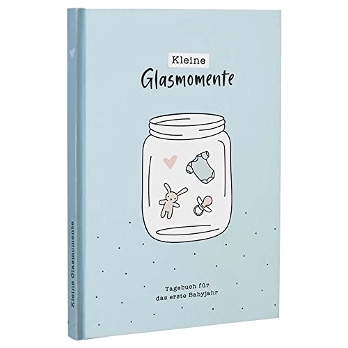 Odernichtoderdoch Babytagebuch "Kleine Glasmomente" - Tagebuch für das erste Lebensjahr - DIN A5-128 Seiten, Erinnerungsbuch mit Hardcover von Odernichtoderdoch