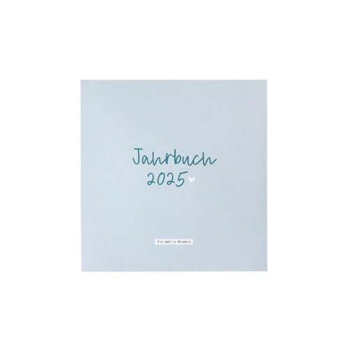 Odernichtoderdoch Jahrbuch 2025 'Ein Jahr in Bildern' Fotoalbum, 80 Seiten, ohne Deko, 27,5 cm x 28 cm, aqua von Odernichtoderdoch
