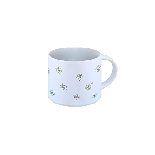 Odernichtoderdoch Tasse „Gänseblümchen - Kaffeebecher aus Keramik mit Motiv - Volumen 0.4 l weiß Odernichtoderdoch Tasse „Gänseblümchen - Kaffeebecher aus Keramik mit Motiv - Volumen 0.4 l weiß von Odernichtoderdoch