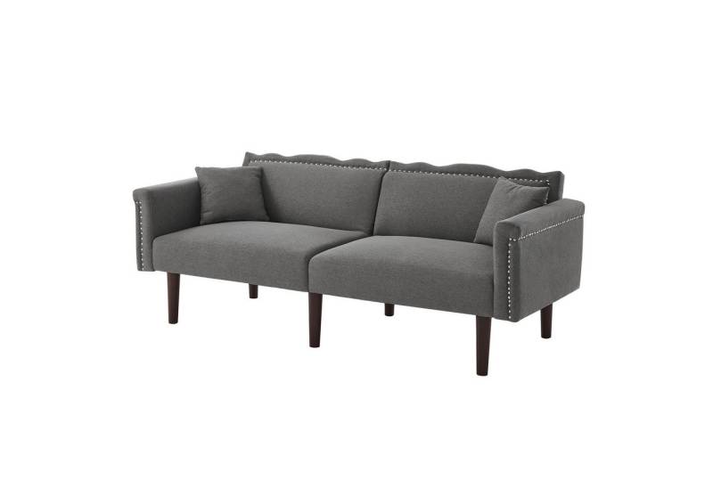Odikalo 2-Sitzer 2-in-1 Sofa Bett Tagesbett Lounge Freizeitsessel Rückenlehnen Baumwoll von Odikalo