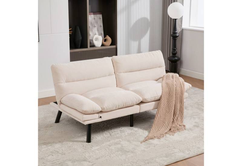 Odikalo 2-Sitzer Couches mit ergonomischem Design luftdurchlässig Sitzfläche Mehrfarbig, verstellbarer Rückenlehne und Armlehnen sowie Metallbeinen für optimalen Komfort und Stabilität. von Odikalo