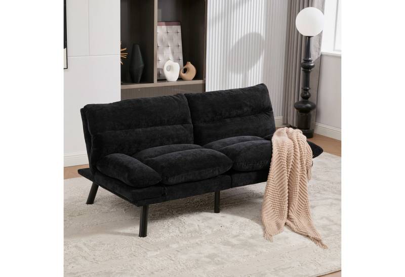 Odikalo 2-Sitzer Couches mit ergonomischem Design luftdurchlässig Sitzfläche Mehrfarbig, verstellbarer Rückenlehne und Armlehnen sowie Metallbeinen für optimalen Komfort und Stabilität. von Odikalo