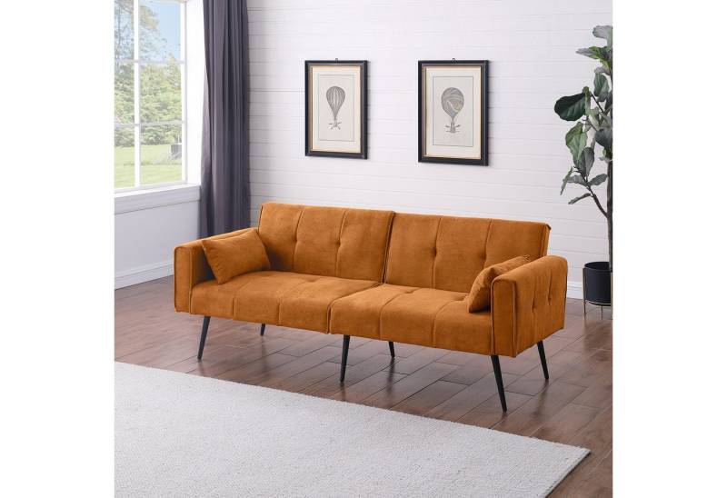 Odikalo 2-Sitzer Schlafsofa faltbares Stoff-Schlafcouch Mehrfarbig, für Zuhause, Wohnheim, Bonuszimmer, kompakte Räume. Odikalo 2-Sitzer Schlafsofa faltbares Stoff-Schlafcouch Mehrfarbig, für Zuhause, Wohnheim, Bonuszimmer, kompakte Räume. von Odikalo