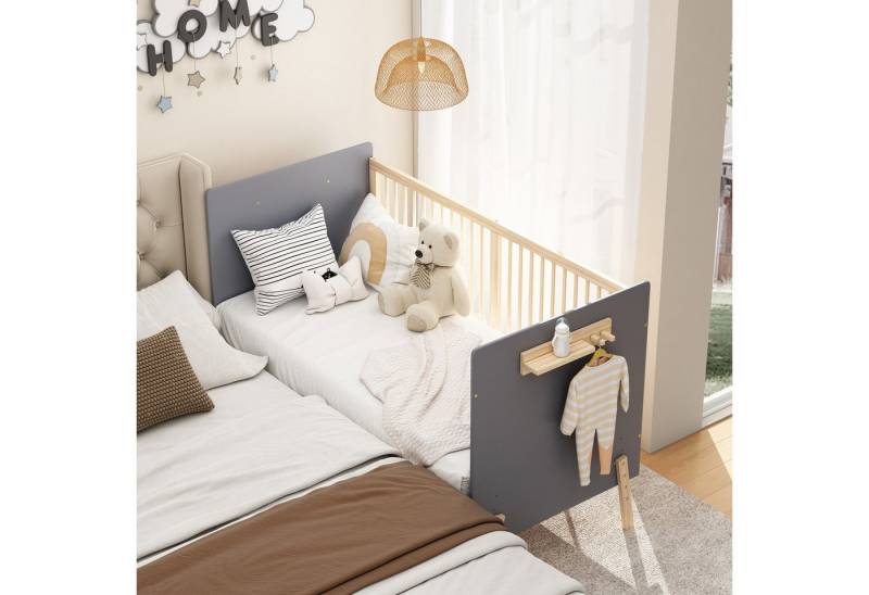 Odikalo Babybett Kinderbett Anschlussbett Sofabett Massivholz Höhenverstellung Natur Odikalo Babybett Kinderbett Anschlussbett Sofabett Massivholz Höhenverstellung Natur von Odikalo