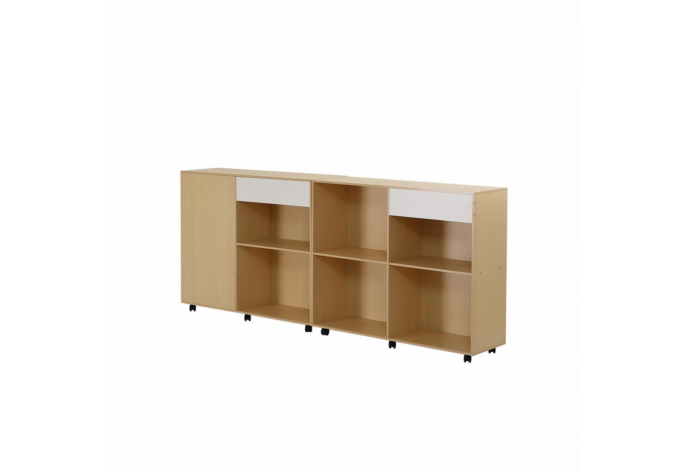 Odikalo Beistellschrank Aufbewahrungsschränke Regalfächer Fächer Hohlschränke Rollen Boden Odikalo Beistellschrank Aufbewahrungsschränke Regalfächer Fächer Hohlschränke Rollen Boden von Odikalo