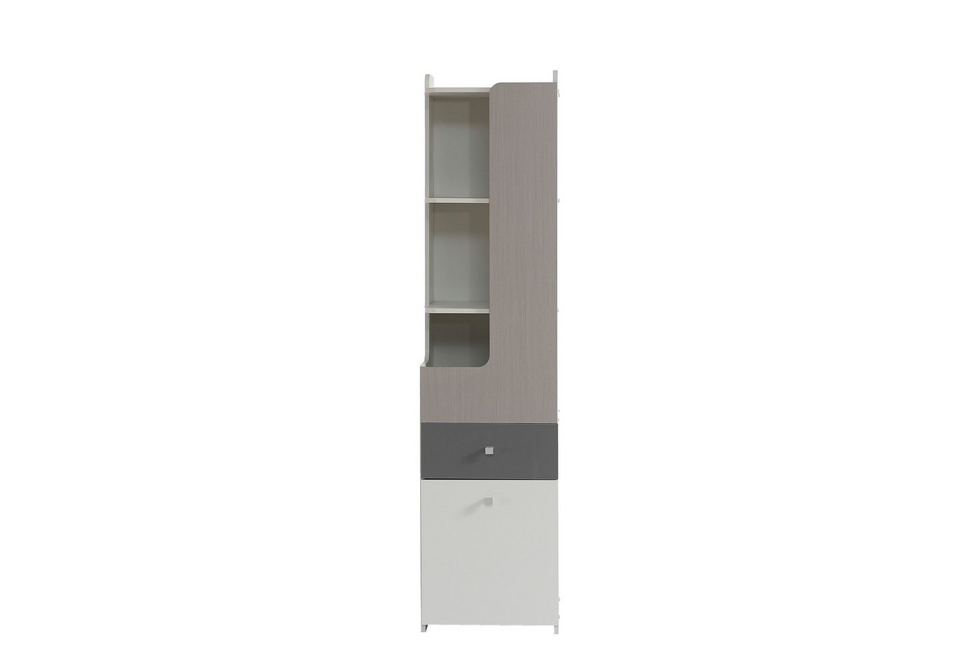 Odikalo Bücherregal Teenager-Regal mit Aufbewahrungsschränke,Weiß+helle Ulmefarbe+Grau Odikalo Bücherregal Teenager-Regal mit Aufbewahrungsschränke,Weiß+helle Ulmefarbe+Grau von Odikalo