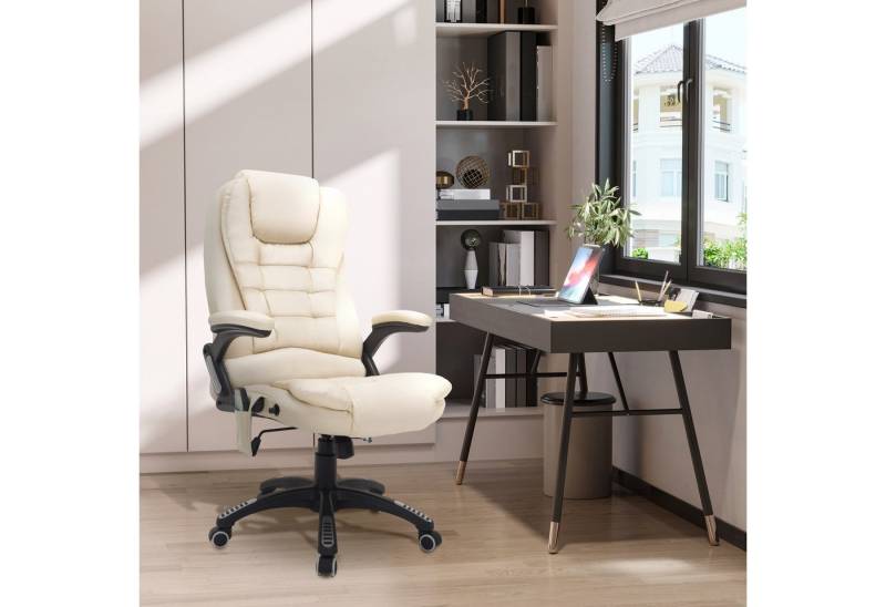 Odikalo Bürostuhl Chefsessel Schreibtischstuhl Ergonomischer Massage-Wärmefunktion von Odikalo