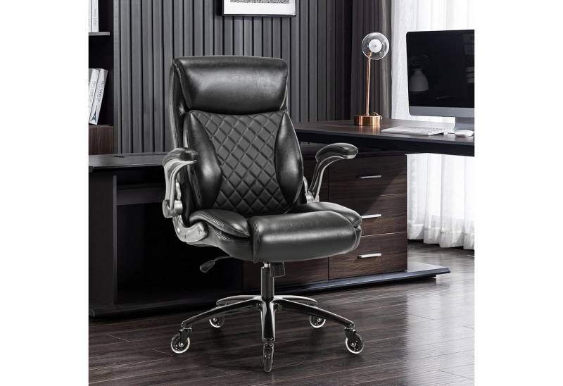 Odikalo Bürostuhl Chefsessel Schreibtischstuhl Computerstuhl Ergonomischer Stuhl Schwarz von Odikalo