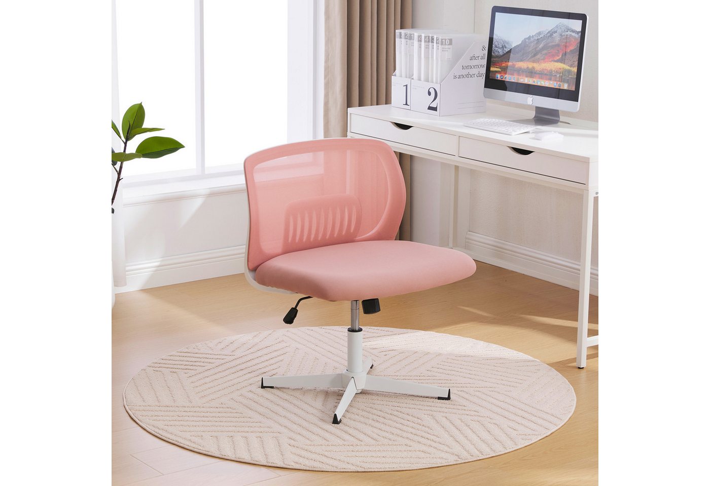 Odikalo Bürostuhl Schreibtischstuhl Ergonomisch Polsterstuhl Drehbar Mehrfarbig (Armlose Bürostühle, Lesesessel mit breiten Polstern, Wohnstühle zum Sitzen mit gekreuzten Beinen, Wippfunktion, höhenverstellbar, 360° drehbar) Odikalo Bürostuhl Schreibtischstuhl Ergonomisch Polsterstuhl Drehbar Mehrfarbig (Armlose Bürostühle, Lesesessel mit breiten Polstern, Wohnstühle zum Sitzen mit gekreuzten Beinen, Wippfunktion, höhenverstellbar, 360° drehbar) von Odikalo