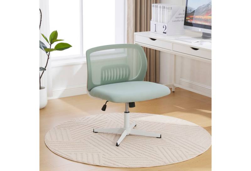 Odikalo Bürostuhl Schreibtischstuhl Ergonomisch Polsterstuhl Drehbar Mehrfarbig (Armlose Bürostühle, Lesesessel mit breiten Polstern, Wohnstühle zum Sitzen mit gekreuzten Beinen, Wippfunktion, höhenverstellbar, 360° drehbar) von Odikalo