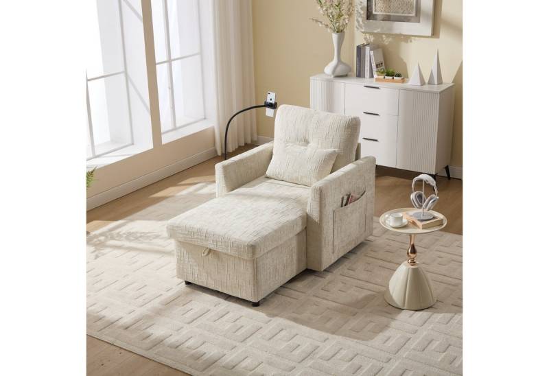 Odikalo Chaiselongue Loungesofa Polstersofa Freizeitsofa Handyhalter Verstellbar Mehrfarbig von Odikalo