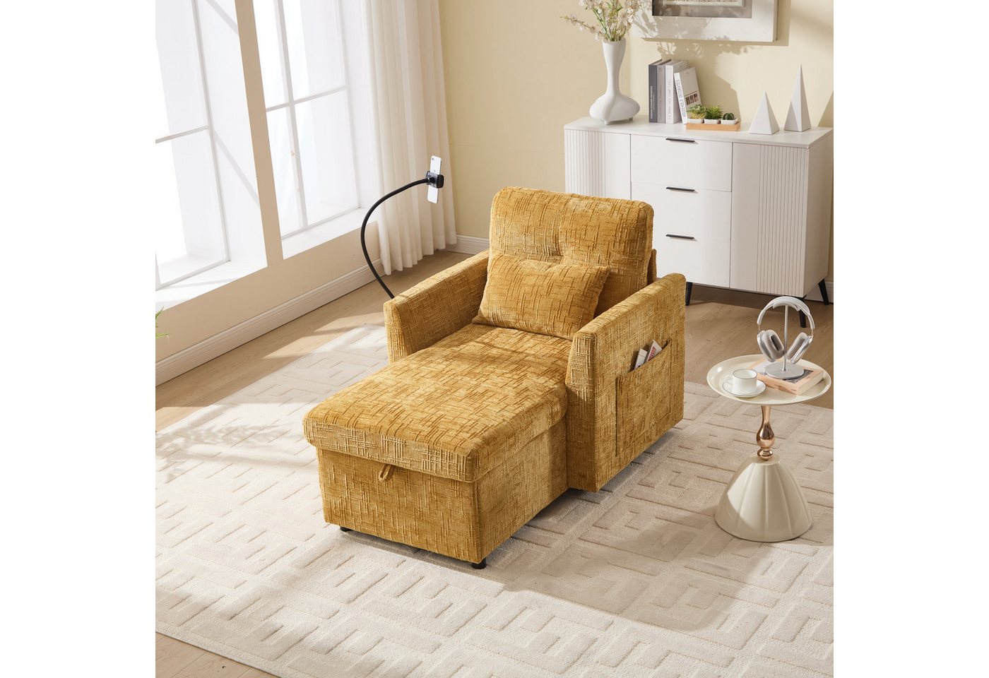 Odikalo Chaiselongue Loungesofa Polstersofa Freizeitsofa Handyhalter Verstellbar Mehrfarbig Odikalo Chaiselongue Loungesofa Polstersofa Freizeitsofa Handyhalter Verstellbar Mehrfarbig von Odikalo