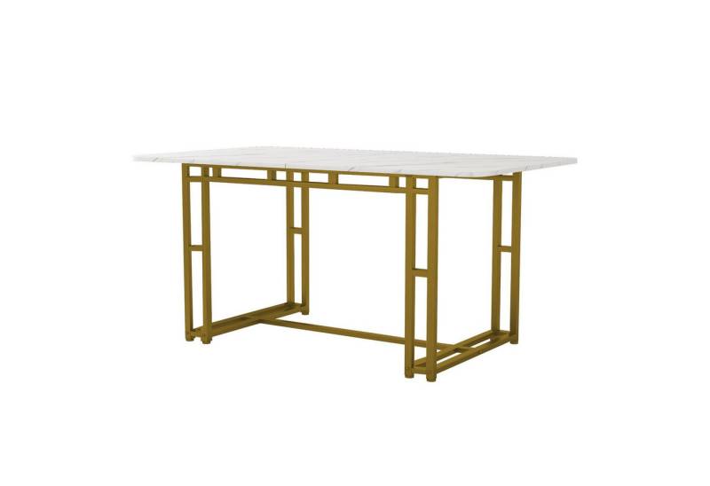 Odikalo Esstisch 120x70cm Esstisch,(1-St), Gestell aus Metall Schwarze Tischbeine von Odikalo