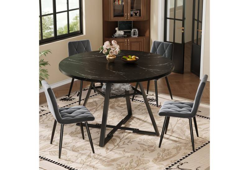 Odikalo Esstisch Küchentisch Frühstückstisch Metallbeine Marmoroptik Schwarz/Weiß Odikalo Esstisch Küchentisch Frühstückstisch Metallbeine Marmoroptik Schwarz/Weiß von Odikalo