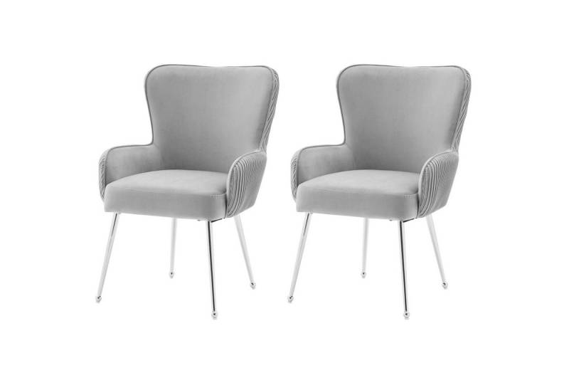 Odikalo Esszimmerstuhl Lounge-Stuhl 2er-Set Wohnzimmer Schlafzimmer Armlehnen verstellbaren von Odikalo